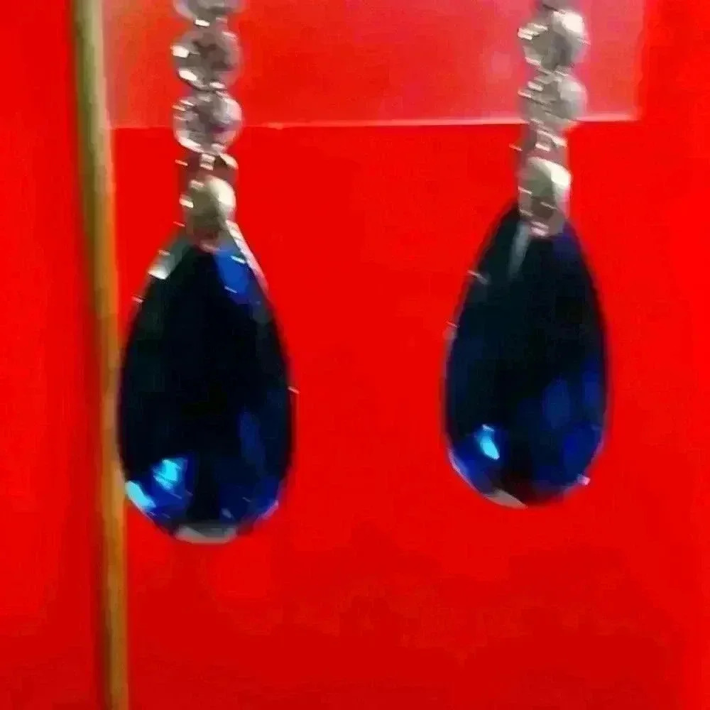 Faux Jeweled Earrings  - Picture 3 of 3